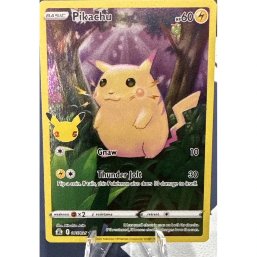 NM! Pokemon Celebrations 25th Anniversary Pikachu VMAX V Full Art Card Lot 3pc